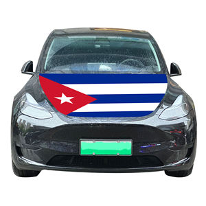 Couverture de capot de voiture nationale abordable drapeau Cuba couverture de moteur de voiture drapeau vente directe d'usine tissu polyester - Product Image 2