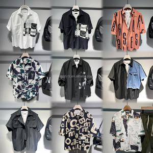 <span class=keywords><strong>เสื้อ</strong></span>เชิ้ตลำลองธุรกิจวินเทจสีขาวแขนสั้นฤดูร้อนต่อต้านริ้วรอยที่ไม่ใช่เหล็กลายทาง - Product Image 2