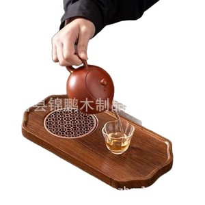 Wooden <b>Tea</b> <b>Tray</b> Irregular Shape Heat Resistant Desktop Organization For Kung Fu <b>Tea</b> - Product Image 5