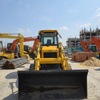 Harga Terbaik 2016 JC/B 3CX Backhoe Loader Bekas Mesin Diesel 4.4 L Bucket 0.84 M3 untuk Pekerjaan Lanskap