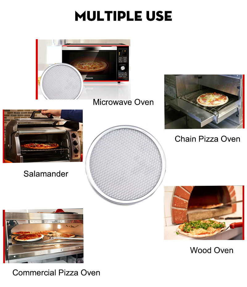 Aluminum Mesh Pizza Pan Screen
