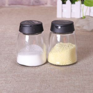 원추형 조미료 유리 향신료 항아리 세트 셰이커 및 라벨 향신료 용기 플립 상단 뚜껑 - Product Image 3