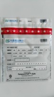Sacs de sécurité en plastique transparent/opaque à poche unique pour usage bancaire