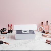 Boîte cadeau cosmétique pliable en papier rigide de qualité supérieure, écologique, réutilisable, avec impression personnalisée, pour cosmétiques et maquillage