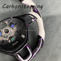 Volant de voiture personnalisé en fibre de carbone véritable forgée pour Volkswagen Passat Golf GTI MK6 MK7 MK8 Polo Sports Jetta Tiguan