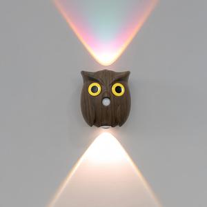 Lámpara de Noche Inteligente con Sensor de Movimiento, Diseño de Búho, Creativa, para Entrada, Dormitorio, Mesita de Noche, Pasillo, Lámpara de Pared - Product Image 4