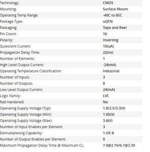 Composant de circuit électronique TAIYAN SN74LVC138ARSVR avec 3 entrées et 8 sorties pour applications de sécurité - Product Image 6