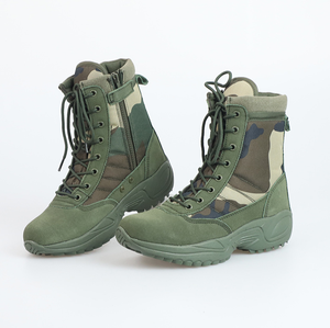 Botas Tácticas HBA0113 Personalizadas, Camuflaje Desértico de 3 Colores, Verde Oliva OD, Camuflaje Selva, Botas de Gamuza - Product Image 2