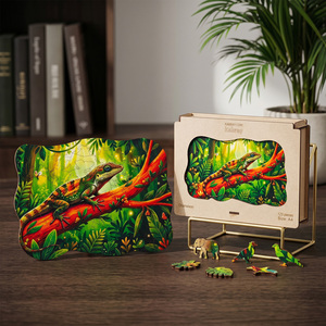 Jouets de <span class=keywords><strong>puzzle</strong></span> en bois personnalisés, jeu unique et attrayant, <span class=keywords><strong>puzzle</strong></span> en bois imprimé au laser UV - Product Image 4