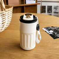 Mug à café portable en acier inoxydable de 450 ml avec affichage intelligent de la température, bouteille d'eau isolée sous vide pour les sports de plein air