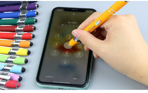 Customized 1.0mm Yellow Aluminium Body Ballpoint <b>Pens</b> Promotional Touch Metal Novelty Design with Custom Logo - Product Image 3
