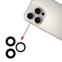 Nouvel Arrivage – Protection d'objectif photo en verre trempé anti-rayures 9H orange pour téléphones mobiles 17 Pro Max/16/15 de forme octogonale