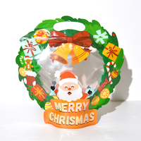 Joyeux Noël poignée en plastique sac gâteau biscuits bonbons emballage sacs-cadeaux vacances emballage fournitures décoration de Noël