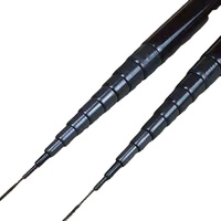 Canne à pêche télescopique ultralégère de 2.7 à 6.3m, accessoire Portable en Fiber de verre adapté à la carpe