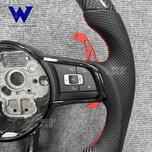 Volante Multifuncional de Fibra de Carbono Compatible con Volkswagen, Bora, Caddy, <span class=keywords><strong>Golfgtd</strong></span>, Golfgti, Jettagli, Golfv64motion - Product Image 6