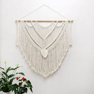<span class=keywords><strong>Tapiz</strong></span> Decorativo de Pared de Macramé Hecho a Mano, Estilo Boho, 100% Algodón, para Decoración del Hogar, para Sala de Estar, DaiRui - Product Image 1