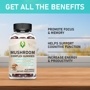 Produit Tendance : Gummies Complexe de Champignons avec Inonotus Obliquus et Cordyceps, favorisant la fonction cognitive, Complément de Queue de dinde - Product Image 3