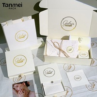 Boîte à bijoux personnalisée Tanmei avec logo, vente en gros, pour bagues, bracelets, colliers, emballage de bijoux