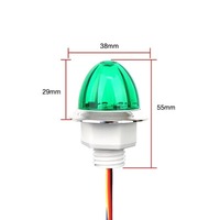 Projecteur LED de plafond en forme d'étoile de pastèque, 12/24V, clignotant ambre, rouge et bleu, idéal pour camions, remorques, bateaux et bus
