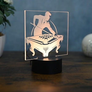 Chơi bida hồ bơi Snooker 3D bảng đèn USB LED 3D nightlight món quà mới lạ Golf trang trí thông minh trong nhà đèn - Product Image 3