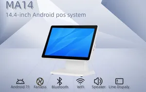 Android 14.4 inch các nhà sản xuất bán buôn điểm của hệ thống bán hàng với màn hình cảm ứng sử dụng cho các cửa hàng