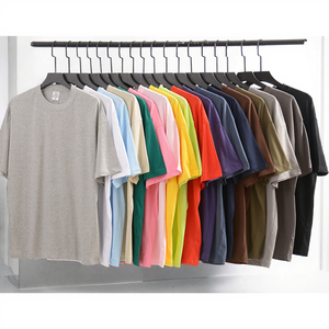 Camiseta de Cuello Redondo para Hombre, Corte Regular con Hombros Caídos, 100% Algodón, 230g, Alta Calidad, Color Sólido, con Impresión de Logotipo Personalizado - Product Image 1