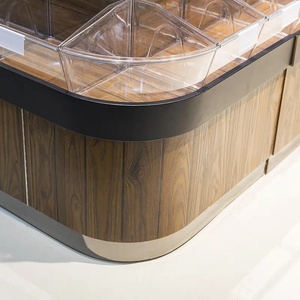 Gỗ siêu thị kệ trưng bày gỗ-thép Tủ thực phẩm hiển thị đứng kẹo và anack giá - Product Image 4