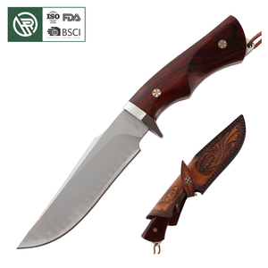 Bochen di alta qualità SKD 11 coltello in acciaio a lama fissa in ferro sabbia manico in legno da caccia coltello <span class=keywords><strong>Bowie</strong></span> <span class=keywords><strong>Knife</strong></span> per il campeggio