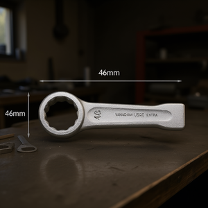 Llave de Anillo de Acero al Vanadio de 46 mm, Extra Larga, Herramienta Neumática - Product Image 3