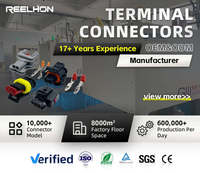 Connecteurs automobiles multi-contacts étanches et durables Reelhon Wholesale 2 broches TE 444230-1 DJ7026D-6.3-2 en PA66 pour capteurs de véhicules