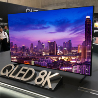 Moniteur de jeu multi-langue acceptable de qualité A +, voix wifi QLED tv sans cadre tv lcd 75 pouces 8k smart led panneau tv