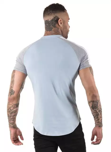 Men's Oversize Gym T-Shirt <b>Maroon</b> Cotton & Fleece Sports Training <b>Top</b> Washed Knitted with Digital Custom Logo OEM Supply - Product Image 4