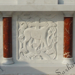 Altar de mármol alto de la Virgen María y Ángel <span class=keywords><strong>para</strong></span> Iglesia - Product Image 2