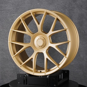 Jantes en aluminium forgé 6061-T6 personnalisées de 18 à 24 pouces, finition or mat, pour <span class=keywords><strong>Porsche</strong></span> <span class=keywords><strong>911</strong></span> <span class=keywords><strong>GT3</strong></span>, Ferrari, Lamborghini, BMW M Performance - Product Image 1
