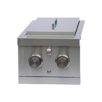 Cuisine extérieure luxueuse en acier inoxydable 304, barbecue à gaz avec 24 000 BTU et dispositif de sécurité anti-flamme