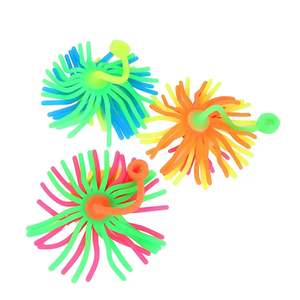 2025 Factory TPR Elastic Toy Yoyo Noodle Toy String Stretch and Spin Stress Puffer Ball Toy for Children Promotional - Product Image 1