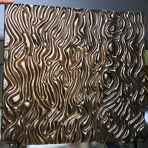 20mm Art décoratif <span class=keywords><strong>Relief</strong></span> verre fusionné extérieur intérieur décor minimaliste gris bleu Texture personnalisée motif verre décoratif - Product Image 6