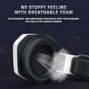 Audífonos Onikuma K10 USB, Auriculares Gamer <span class=keywords><strong>con</strong></span> Diadema Elástica para <span class=keywords><strong>PS4</strong></span>, PS5 y PC, <span class=keywords><strong>con</strong></span> Micrófono para Juegos - Product Image 6
