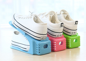 Organizador de <span class=keywords><strong>zapatos</strong></span> de plástico plegable para el hogar, estante de almacenamiento, gestión de habitaciones, soporte para <span class=keywords><strong>zapatos</strong></span> que ahorra espacio con fácil acceso - Product Image 6