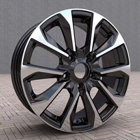 Llantas de aleación de coche de 17 pulgadas con nuevo diseño PCD de 100mm