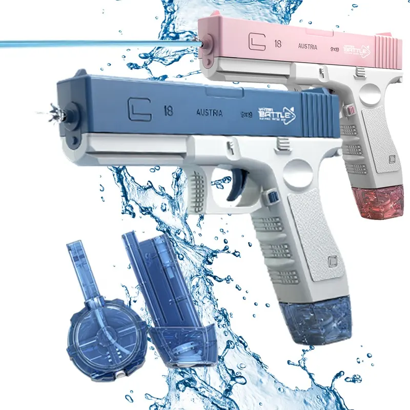 UKBOO Factory pistola ad acqua elettrica ad alta capacità Burst Blaster pistola ad acqua a lungo raggio alimentata a batteria automatica