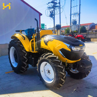 Tracteur agricole 4x4 de 100 CV, machine à roues diesel CE Euro 5 avec une puissante traction pour les travaux sur le terrain et à la ferme