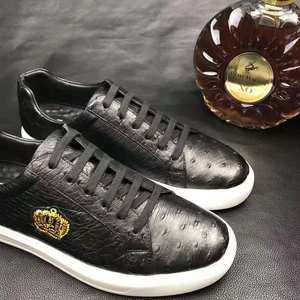 Goodyear welt marche chaussures en cuir d'autruche hommes baskets faites à la main de qualité supérieure chaussures pour hommes haut de gamme <span class=keywords><strong>luxe</strong></span> classique chaussures pour hommes - Product Image 3