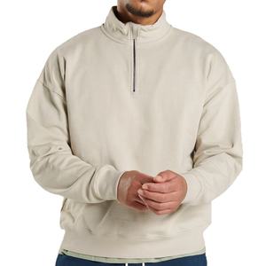 Fabricant de vente directe personnalisée propose des sweats à capuche pour hommes en couleur unie, col montant, surdimensionnés, taille plus, sweat à capuche pour hommes - Product Image 1