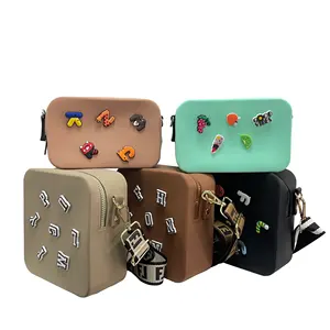 장난감 지갑 및 교육 키트 비 어린이 소녀 실리콘 소재 크로스 바디 펠트 공예 DIY 가방