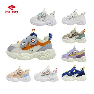 QILOO 2025 respirant <span class=keywords><strong>Skate</strong></span> chaussures enfants à la mode <span class=keywords><strong>Anime</strong></span> inspiré hiver baskets garçons filles maille et PU supérieur MD semelle extérieure école - Product Image 2