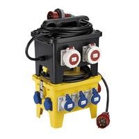 Boîtier de prise portable étanche Karwoll jaune en ABS+PC, modèle KW, courant nominal 16A/32A/63A, équipement OEM, boîte électrique de révision