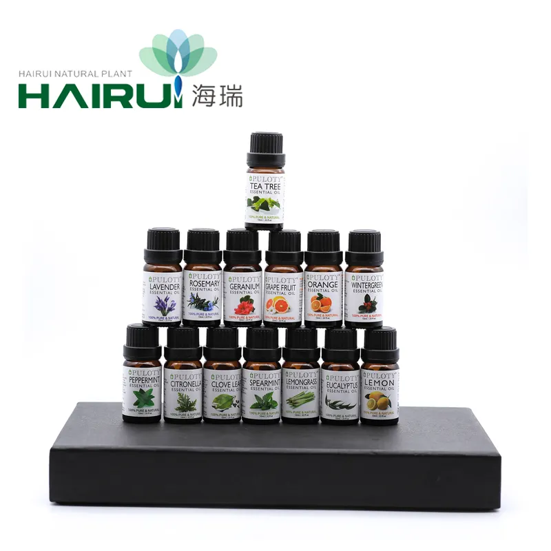 Bộ tinh dầu khuếch tán-6 gói, 10ml (bạch đàn, hoa oải hương, chanh, cam, bạc hà, dầu cây trà)