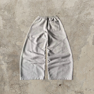 Pantalones de chándal con logotipo personalizado 100% algodón de calidad French Terry Streetwear pantalones de chándal holgados de peso pesado - Product Image 5