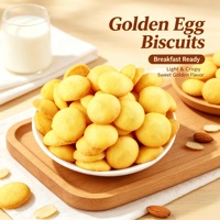 Biscuits ronds au goût de jaune d'œuf salé, croustillants et savoureux, collation saine pour les enfants, les fêtes de famille, vente en gros